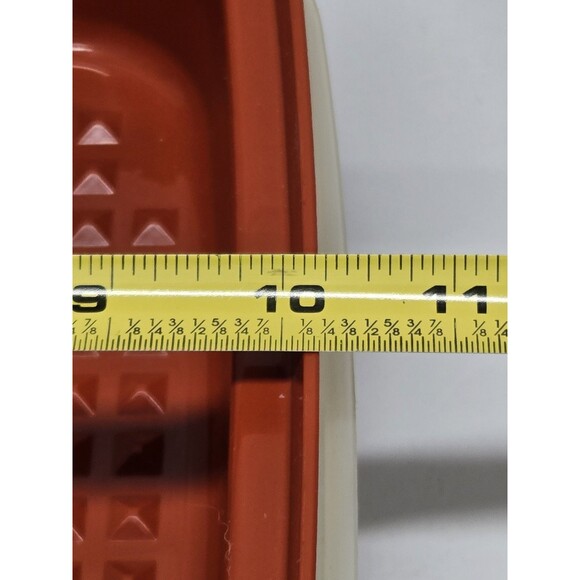 Tupperware Large Season Serve Meat Marinator Container Paprika Vintage MCM - Picture 11 of 11
